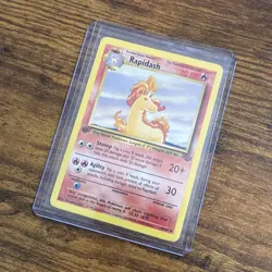 Pokemon TCG Rapidash Jungle 1st Edition Uncommon Card 44/64 - Image 3