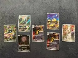 Pokemon TCG Mega Evolution Illustration Rare 7 Card Lot - Image 1