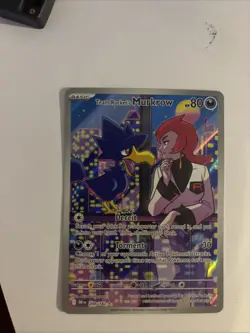 Pokemon TCG Destined Rivals Team Rockets Murkrow Card 200/182 Nm - Image 2