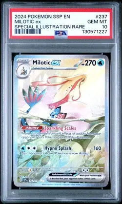 PSA 10 Milotic EX 237/191 SIR Surging Sparks 2024 Pokemon Card GEM MINT - Image 1
