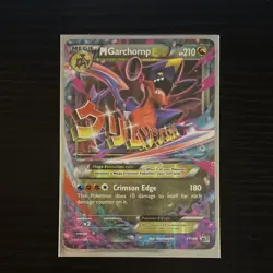 Pokemon M Garchomp EX XY168 Promo Holo Mega Dragon 210HP Card English - Image 1