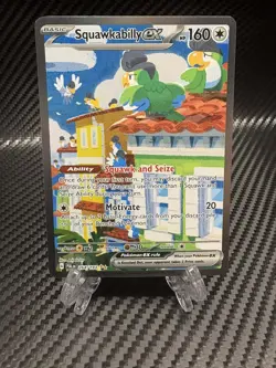 Pokemon TCG Squawkabilly EX Card 264/193 Paldea Evolved SIR NM Condition - Image 1