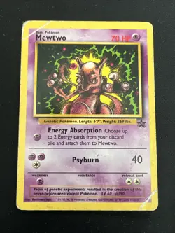 Wizards of the Coast Black Star Promo Pokemon Card Lot: Mewtwo Mew Electabuzz - Image 2