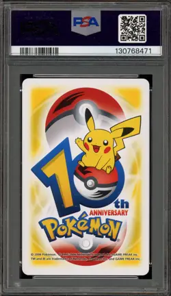 Pokemon 10th Ann. Playing Cards Bagon/Shelgon Yellow 10 of Clubs PSA 10 Gem Mint - Image 2