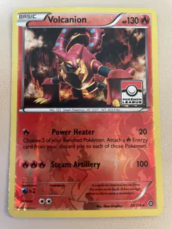 Pokemon Card VOLCANION 25/114 Holo RARE LEAGUE PROMO - Image 1