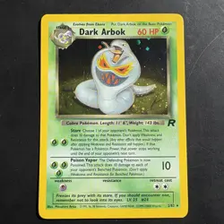 Pokemon Vintage Dark Arbok Holo Rare TCG Card 2/82 WotC - Image 1