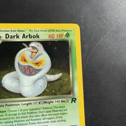 Pokemon Vintage Dark Arbok Holo Rare TCG Card 2/82 WotC - Image 3