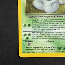 Pokemon Vintage Dark Arbok Holo Rare TCG Card 2/82 WotC - Image 5