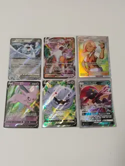 Pokemon GX/Steelix,Llima,Lycanroc Full Arts/Espeon Promo/Lugia Ex Holo Cards - Image 1