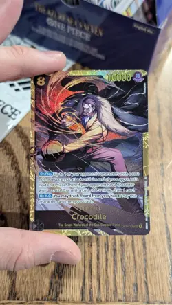 One Piece CCG OP14-120 Crocodile Secret Rare Full Art Card 2025 - Image 1