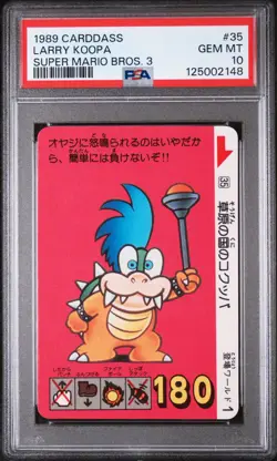 1989 CARDDASS SUPER MARIO BROS. 3 #35 LARRY KOOPA PSA 10 - Image 1