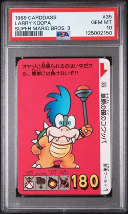 1989 CARDDASS SUPER MARIO BROS. 3 #35 LARRY KOOPA PSA 10 - Image 1