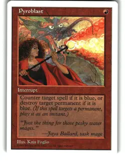 Magic The Gathering - Fifth Edition Pyroblast Uncommon 1997 - Image 1