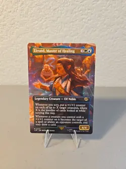 MTG Elrond Master Of Healing Borderless NM Lord Of The Rings TOME - Image 1