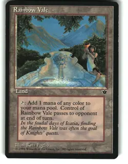 Magic the Gathering - Fallen Empires Rainbow Vale 1994 Rare - Image 1