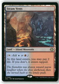 Steam Vents Lorwyn Eclipsed Magic MTG NM - Image 1