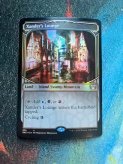 Xander's Lounge, FOIL Showcase, MTG Singles, Streets of New Capenna, Tri-Land - Image 1
