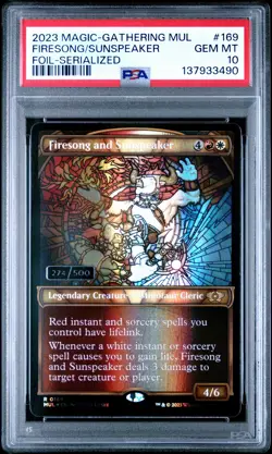 2023 MTG FOIL-SERIALIZED FIRESONG AND SUNSPEAKER 274/500 PSA 10 - Image 1
