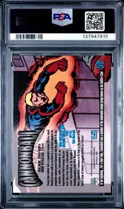 1993 MARVEL MASTERPIECES #50 CANNONBALL PSA 9 - Image 2