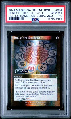 2024 MTG RAVNICA REMASTERED #394 SEAL OF THE GUILDPACT 133/500 PSA 10 - Image 1