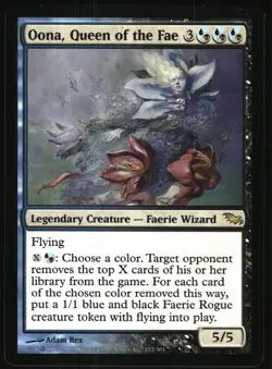 Magic: The Gathering - Shadowmoor Oona, Queen of the Fae 2008 172 Rare - Image 1