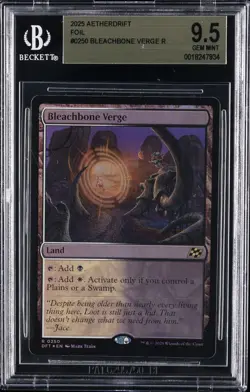 2025 MAGIC: THE GATHERING AETHERDRIFT FOIL #0250 BLEACHBONE VERGE BGS 9.5 - Image 1