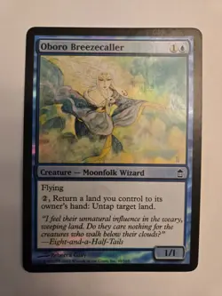 Oboro Breezecaller Foil #48 - LP/MP Saviors of Kamigawa MTG - Image 2