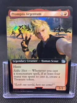 MTG Prompto Argentum - Final Fantasy NM/Foil Borderless English - Image 1