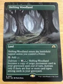 MTG Modern Horizons 3 BORDERLESS R Shifting Woodland #0357 - Image 1