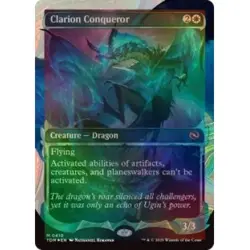 Foil Clarion Conqueror (showcase) (halo Foil) M/NM Magic MTG Tarkir: Dragonstorm - Image 1