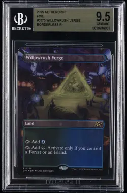 2025 MAGIC: THE GATHERING AETHERDRIFT FOIL #0375 WILLOWRUSH VERGE BGS 9.5 - Image 1