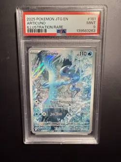 2025 Pokemon Journey Together Articuno 161/159 Illustration Rare PSA 9 - Image 1