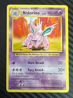 Pokemon TCG Nidorino 44/108 Evolutions Regular VLP - Image 1