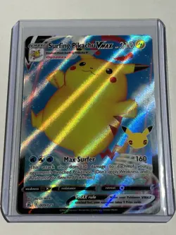 Surfing Pikachu VMAX #009/025 - 🔥2021 Celebrations Pokemon🔥HP 310 - Image 2