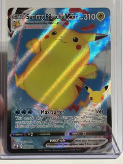 Surfing Pikachu VMAX #009/025 - 🔥2021 Celebrations Pokemon🔥HP 310 - Image 3