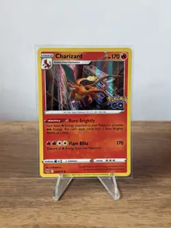 2022 Pokemon GO Charizard Reverse Holo Rare 010/078 - Image 1