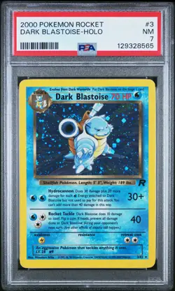2000 POKEMON ROCKET #3 DARK BLASTOISE-HOLO PSA 7 - Image 1