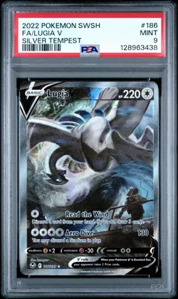 Lugia V #186 Alt Art Silver Tempest PSA 9 Graded Pokemon Card 2022 Mint - Image 1