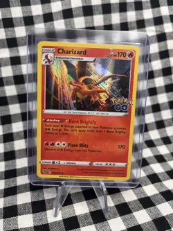 Pokemon TCG Charizard Pokemon Go 010/078 Reverse Holo Rare Card - Image 1