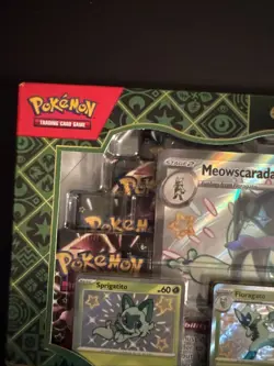 Pokemon: Paldean Fates Premium Collection -Meowscarada ex Shiny Promos Sealed 820650856341 - Image 2
