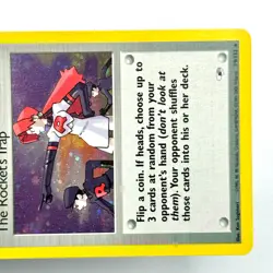 The Rocket's Trap 19/132 MINT Rare Holo Gym Heroes Vintage Pokemon TCG - Image 5