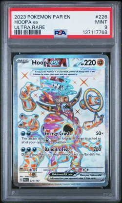2023 POKEMON PAR EN-PARADOX RIFT ULTRA RARE #226 HOOPA EX PSA 9 - Image 1