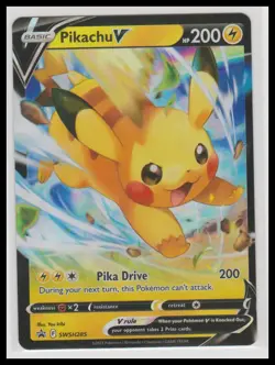 Pokemon SWSH: Sword & Shield Promo Cards #SWSH285 Pikachu V Holo - Image 1