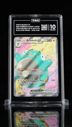 2025 POKEMON SVP EN-SV BLACK STAR PROMO #194 IONO'S BELLIBOLT EX TAG 10 - Image 1