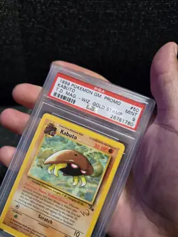 PSA 9 50/62 1999 Wizards Gold Stamp Kabuto Pokemon Top Deck Mag Promo (Rare) MT - Image 3