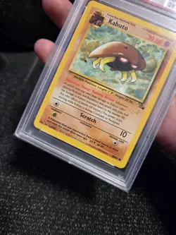 PSA 9 50/62 1999 Wizards Gold Stamp Kabuto Pokemon Top Deck Mag Promo (Rare) MT - Image 4