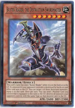 Yugioh - Buster Blader, the Destruction Swordmaster MAGO-EN100 1st Edition - Max - Image 1