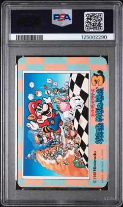 1989 CARDDASS SUPER MARIO BROS. 3 #37 WENDY O. KOOPA PSA 10 - Image 2