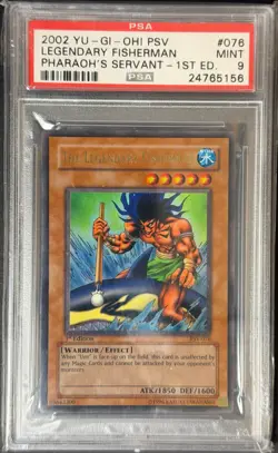(2002) Yu-Gi-Oh! PSV Legendary Fisherman Pharaoh's Servant 1st Ed. 076 PSA 9 - Image 1