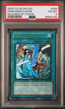 Yu-Gi-Oh! - Invasion of Chaos Dimension Fusion 2004 IOC-094 Unlimited PSA 6 - Image 1